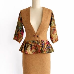 ✨Custom made wool jacket and pencil skirt✨